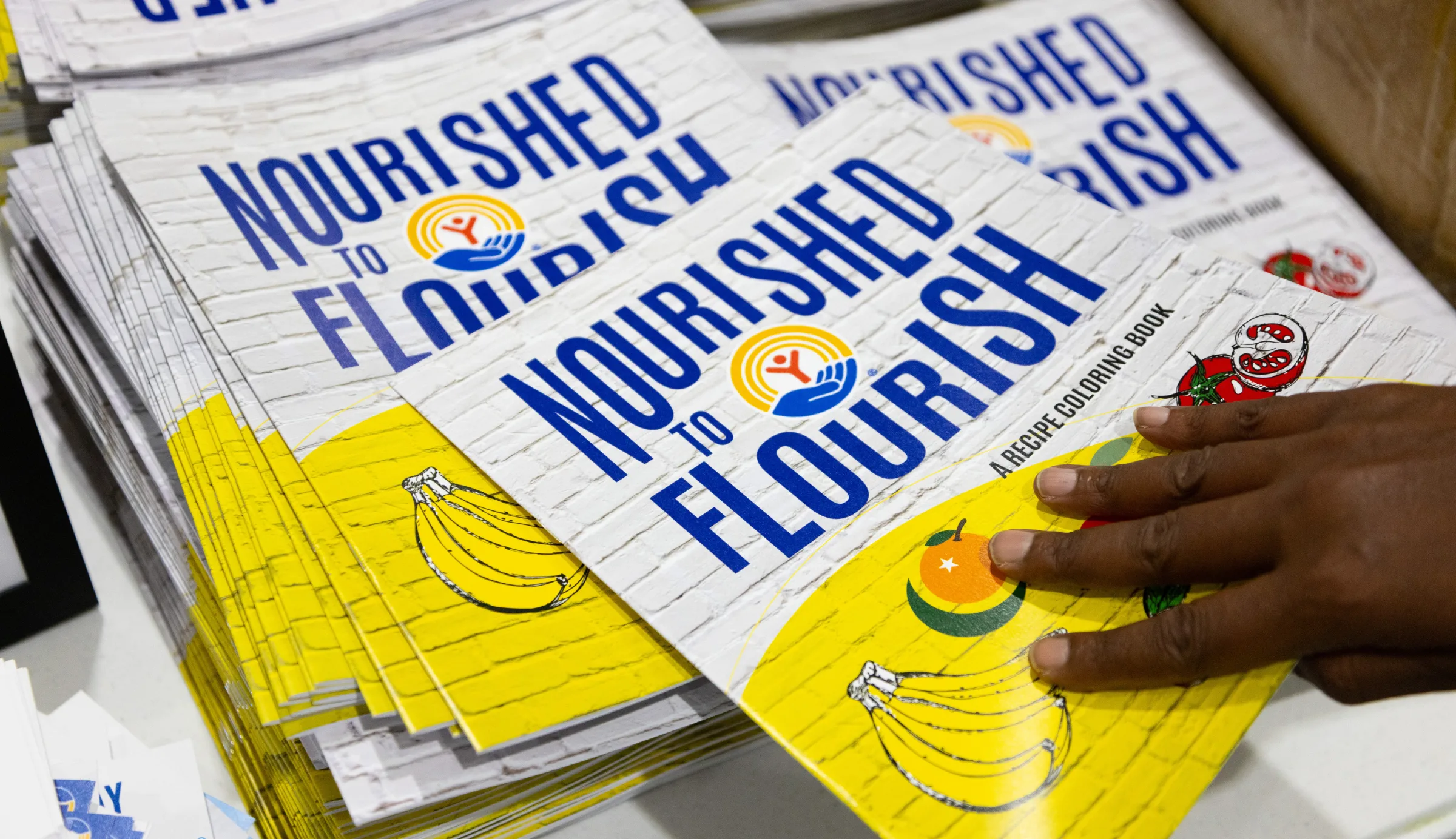 Person Grabbing Recipe Coloring Book