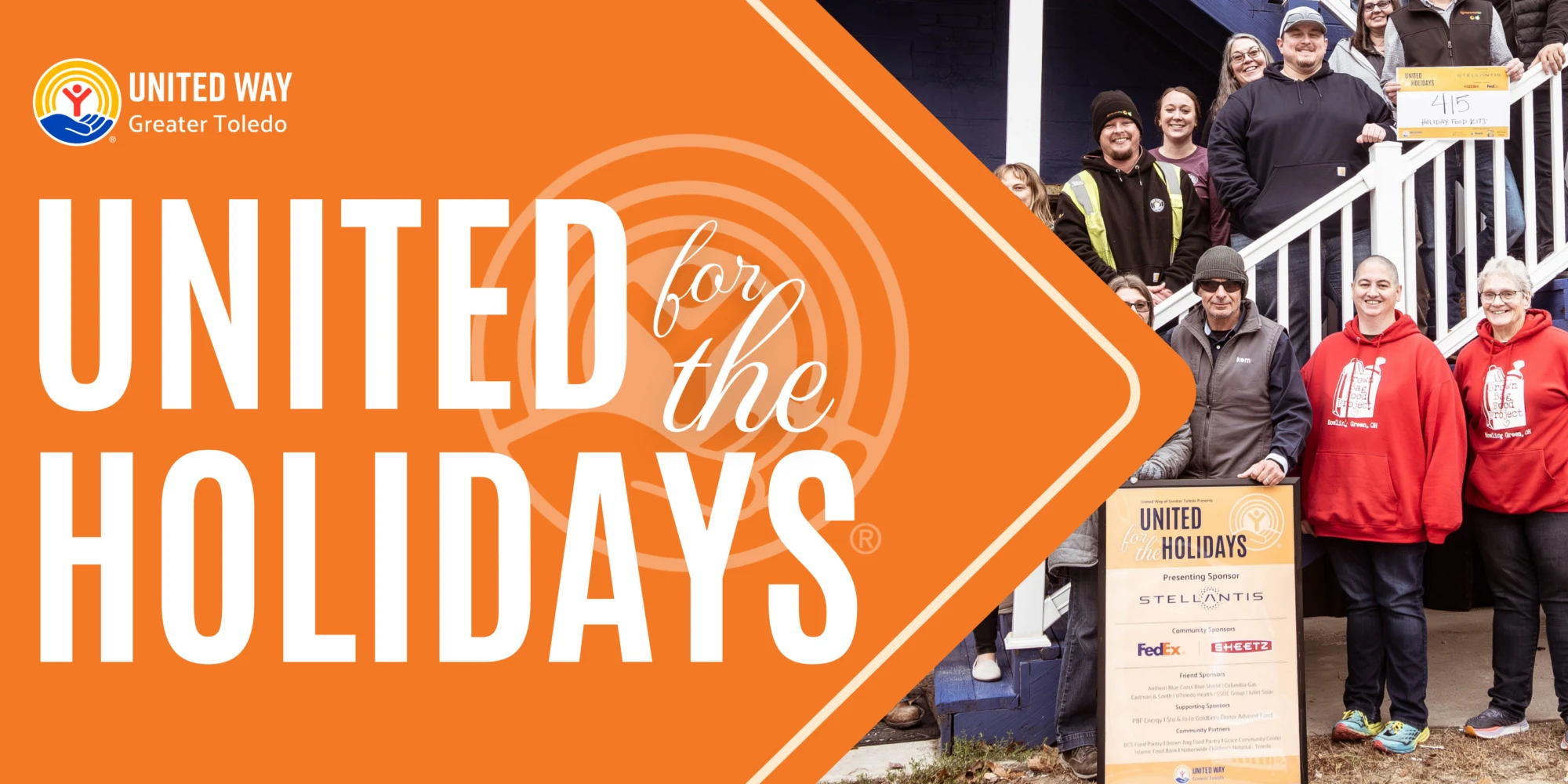 United for the Holidays event header